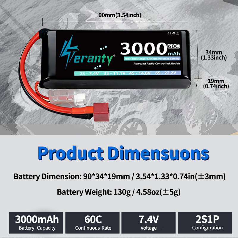 TERANTY 2S 3000mAh Lipo Batter - Drone Battery 3S review and price