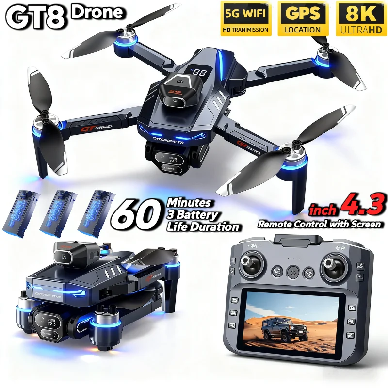 HOT For LSRC GT8 Drone 4K Prof - Jjrc Drone X12 review and price